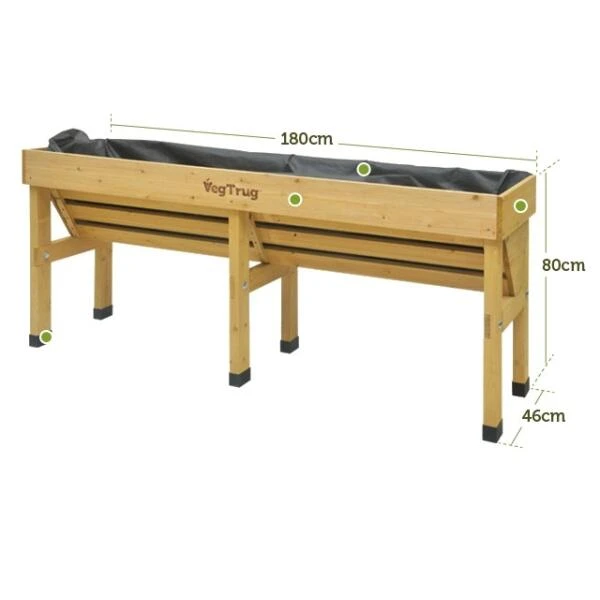 Vegtrug kweektafel muurmodel naturel - 180 cm Vegtrug Kweektafel Muurmodel Naturel - 180 Cm -Winkel Voor Plantenzaden En Meststoffen 1517214844 1 600