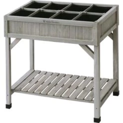 Vegtrug Kruidentafel 58 × 78 × 80 Cm - Grijs