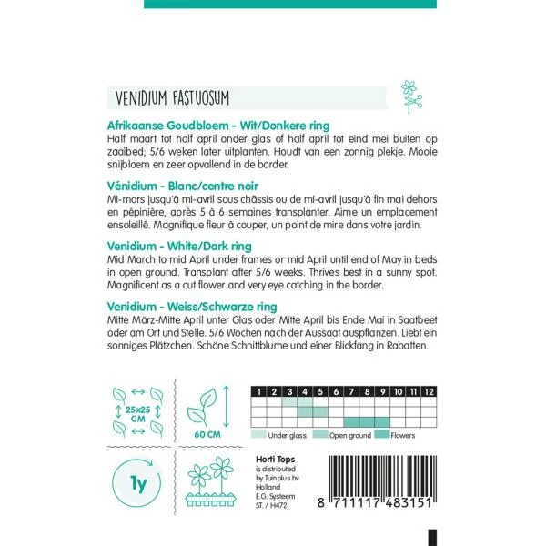 Afrikaanse goudsbloem - Venidium fastuosum Afrikaanse Goudsbloem - Venidium Fastuosum -Winkel Voor Plantenzaden En Meststoffen afrikaanse goudsbloem venidium fastuosum 1646840365 1163 600