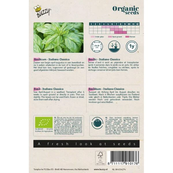 Basilicum Genovese BIO Basilicum Genovese BIO -Winkel Voor Plantenzaden En Meststoffen basilicum genovese bio 1646840366 1174 600