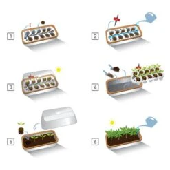 Binnenkas BoQube Plus Met Groelicht - 41 × 17 × 23 Cm -Winkel Voor Plantenzaden En Meststoffen binnenkas boqube plus 41x17x23 cm 1653470738 1 600