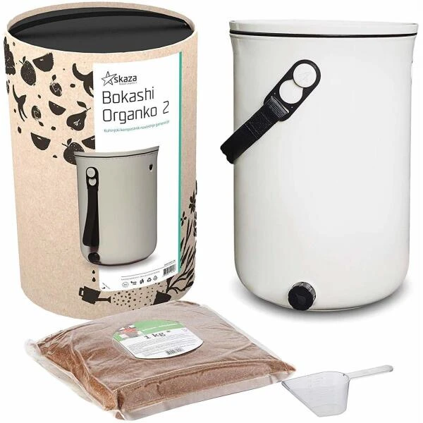 Bokashi Organko 2 compostemmer - 9,6 L Bokashi Organko 2 Compostemmer - 9,6 L -Winkel Voor Plantenzaden En Meststoffen bokashi organko 2 keukencompostemmer 1578151188 2 600