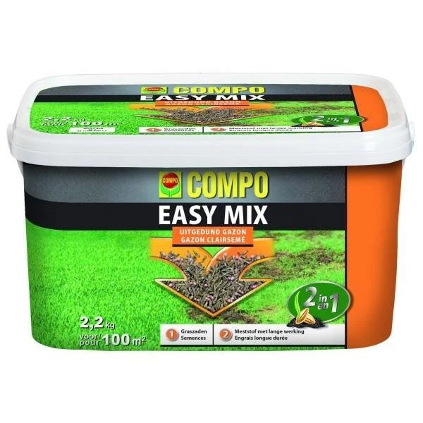 Gazonherstel easy mix voor 100m² Compo Gazonherstel Easy Mix Voor 100m² -Winkel Voor Plantenzaden En Meststoffen easy mix 22 kg 1484056563 1 600