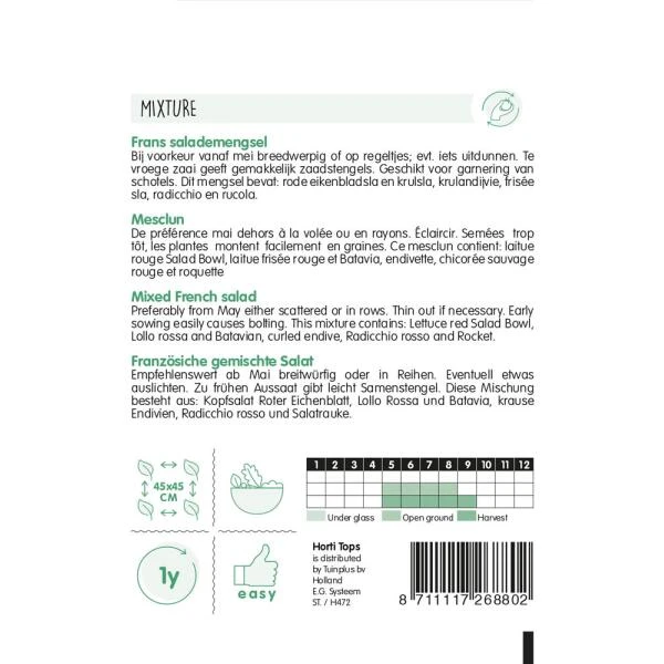 Frans salademengsel Mesclun Frans Salademengsel Mesclun -Winkel Voor Plantenzaden En Meststoffen frans salademengsel mesclun 1646840355 933 600