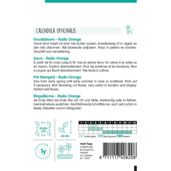 Goudsbloem Radio Orange - Calendula officinalis Goudsbloem Radio Orange - Calendula Officinalis -Winkel Voor Plantenzaden En Meststoffen goudsbloem radio orange calendula officinalis 1646840359 1039 600