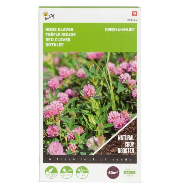 Groenbemester Rode Klaver 150 g - 60 m² Groenbemester Rode Klaver 150 G - 60 M² -Winkel Voor Plantenzaden En Meststoffen groenbemester rode klaver 150 g 60 m 1646840357 992 600