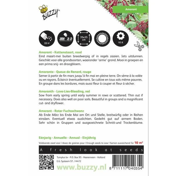 Kattenstaartamarant - Amaranthus caudatus Kattenstaartamarant - Amaranthus Caudatus -Winkel Voor Plantenzaden En Meststoffen kattenstaartamarant amaranthus caudatus 1646840324 292 600