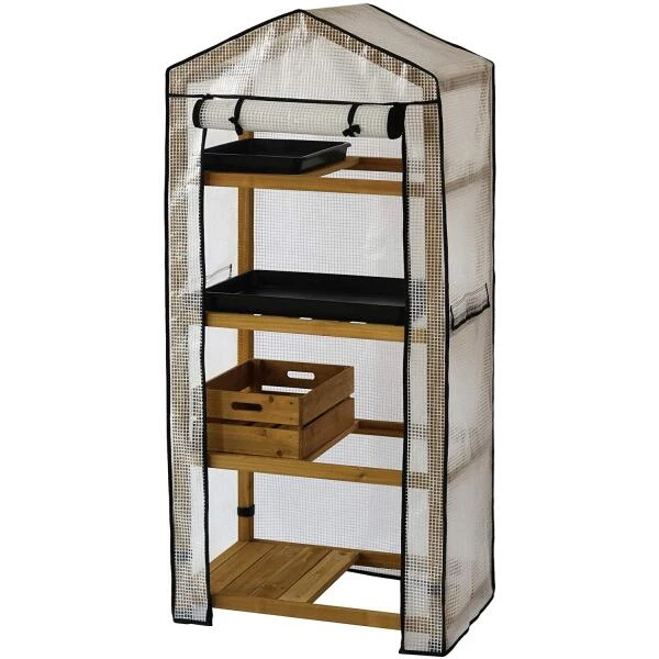 Vegtrug kweekkas met houten frame - 4 rekken Vegtrug Kweekkas Met Houten Frame - 4 Rekken -Winkel Voor Plantenzaden En Meststoffen kweekkas vegtrug 4 rekken 1625039832 1 600