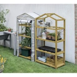 Vegtrug Kweekkas Met Houten Frame - 4 Rekken 3 Vegtrug Kweekkas Met Houten Frame - 4 Rekken -Winkel Voor Plantenzaden En Meststoffen kweekkas vegtrug 4 rekken 1625039832 4 600