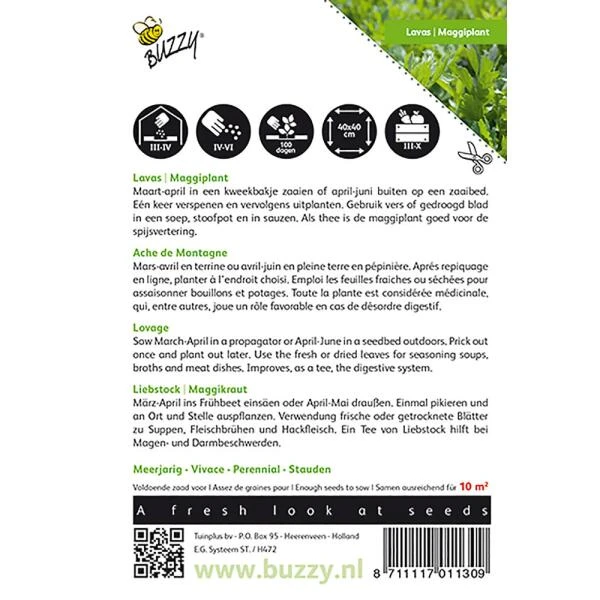 Lavas of Maggikruid - Levisticum officinalis Lavas Of Maggikruid - Levisticum Officinalis -Winkel Voor Plantenzaden En Meststoffen lavas of maggikruid levisticum officinalis 1646840313 40 600