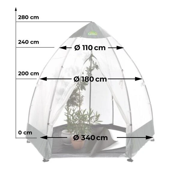 Overwinteringskas XL - 340 × 340 × 280 cm Overwinteringskas XL - 340 × 340 × 280 Cm -Winkel Voor Plantenzaden En Meststoffen overwinteringskas xl 340 x 280 cm 1674118169 2 600
