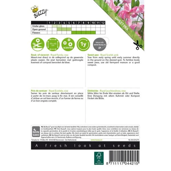 Reukerwt Royal Family roze - Lathyrus odoratus Reukerwt Royal Family Roze - Lathyrus Odoratus -Winkel Voor Plantenzaden En Meststoffen reukerwt royal family roze lathyrus odoratus 1646840329 390 600
