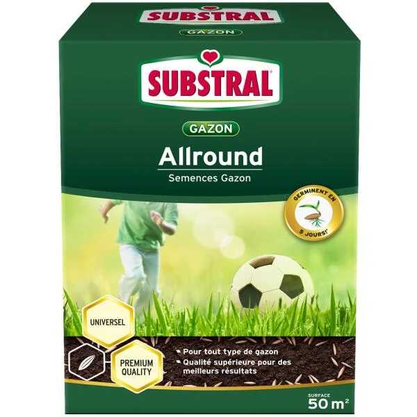 Graszaad Substral Allround voor elk type gazon 50 m² Graszaad Substral Allround Voor Elk Type Gazon 50 M² -Winkel Voor Plantenzaden En Meststoffen semences pour tous les gazons 1556021663 1 600