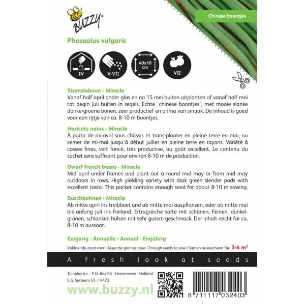 Stamslabonen (Chinese boontjes 30 g) Stamslabonen (Chinese Boontjes 30 G) -Winkel Voor Plantenzaden En Meststoffen stamslabonen chinese boontjes 30 g 1646840342 674 600