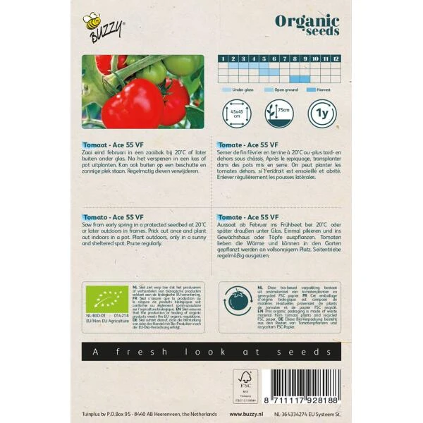 Tomaten Ace 55VF BIO Tomaten Ace 55VF BIO -Winkel Voor Plantenzaden En Meststoffen tomaten ace 55vf bio 1646840370 1266 600