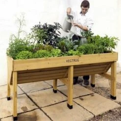 Vegtrug Verhoogde Kweektafel - 180 × 76 × 80 Cm -Winkel Voor Plantenzaden En Meststoffen vegtrug 180 cm 1484054920 3 600