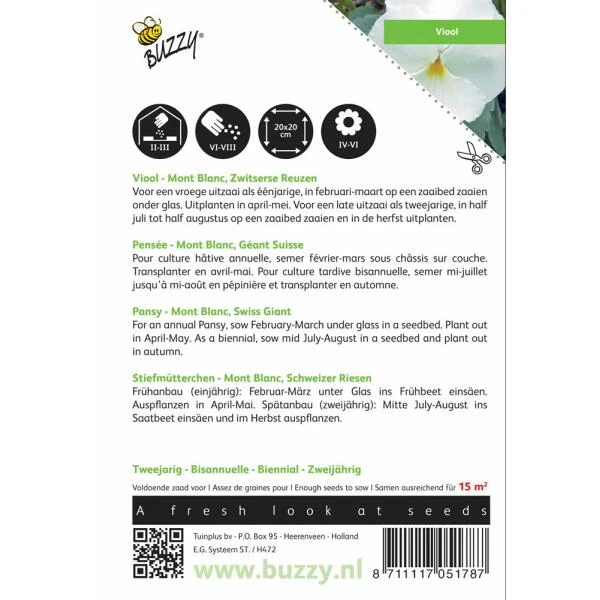 Viola wittrockiana Mont Blanc Viola Wittrockiana Mont Blanc -Winkel Voor Plantenzaden En Meststoffen viola wittrockiana mont blanc 1646840335 524 600