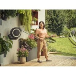 Wandslangenbox GARDENA RollUp Wit - S - 15 M -Winkel Voor Plantenzaden En Meststoffen wandslangbox rollup s gardena 1617258486 3 600