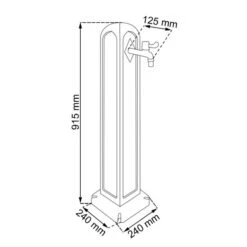 Waterzuil Met Kraan En Aansluiting - Zwart -Winkel Voor Plantenzaden En Meststoffen waterzuil zwart 1549709948 4 600