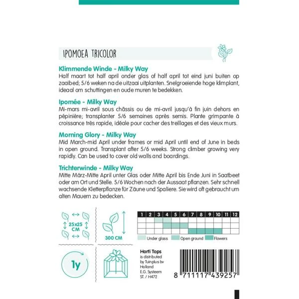 Winde Milkyway - Ipomoea tricolor Winde Milkyway - Ipomoea Tricolor -Winkel Voor Plantenzaden En Meststoffen winde milkyway ipomoea tricolor 1646840362 1107 600