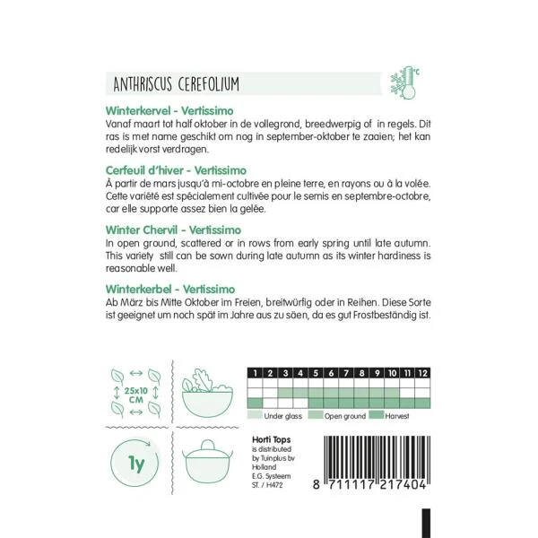 Winterkervel Vertissimo - Anthriscus cerefolium Winterkervel Vertissimo - Anthriscus Cerefolium -Winkel Voor Plantenzaden En Meststoffen winterkervel vertissimo anthriscus cerefolium 1646840351 855 600